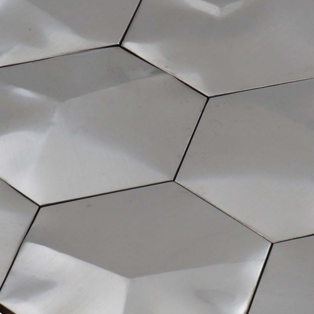 3d Stainless Steel Mosaic Tile Hexagon, Stainless Steel Tiles