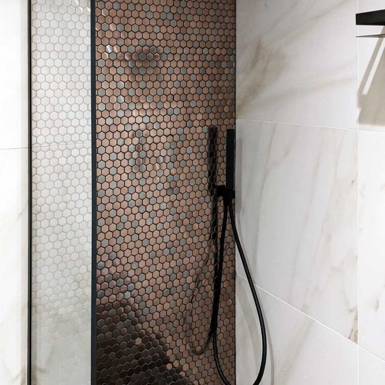 Profilé MAT BEIGE CLAIR INT/EXT décoratif pour Carrelage Mural. Aluminium Laqué L.2,60m x