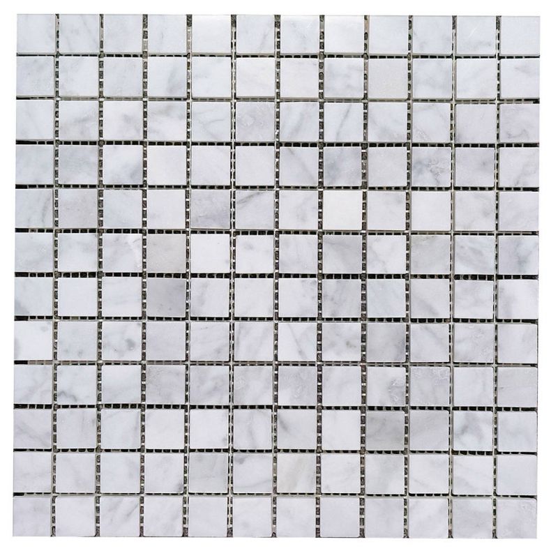 Marble Mosaic Tile Specialty Grey Laser engraving Honed