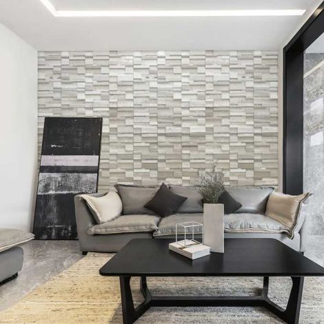 3D Specialty Grey Marble Stone Bath Wall and Floor Mosaic Tile Kitchen Backsplash