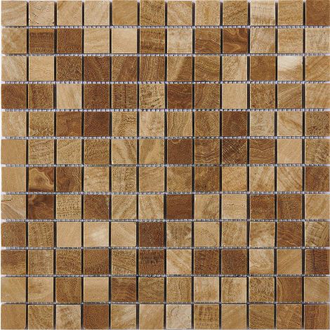 Marble Mosaic Tile Square Golden Bronze Honed  