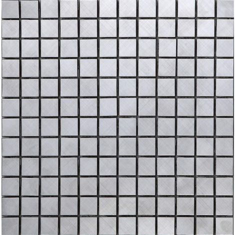 Silver Stainless Steel Mosaic Tile Square Cross pattern