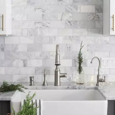 Subway Marble Tiles Kitchen Backsplash Bathroom Wall Floor Brick Tiles