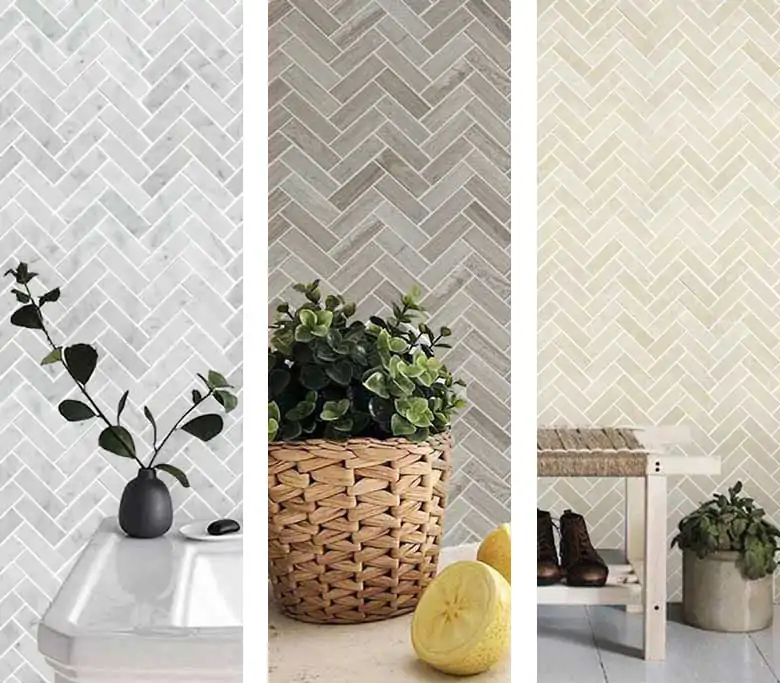 10 adesivi murali tridimensionali effetto marmo 3D, piastrelle a mosaico, adatti per paraschizzi cucina e bagno (bianco argento/297*292 mm) | Leroy Merlin